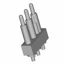Spring Loaded Pogo Pin Connector Single Row 2.54Mm Pitch | High-Quality CAD Model_60_30_degree_snapshot