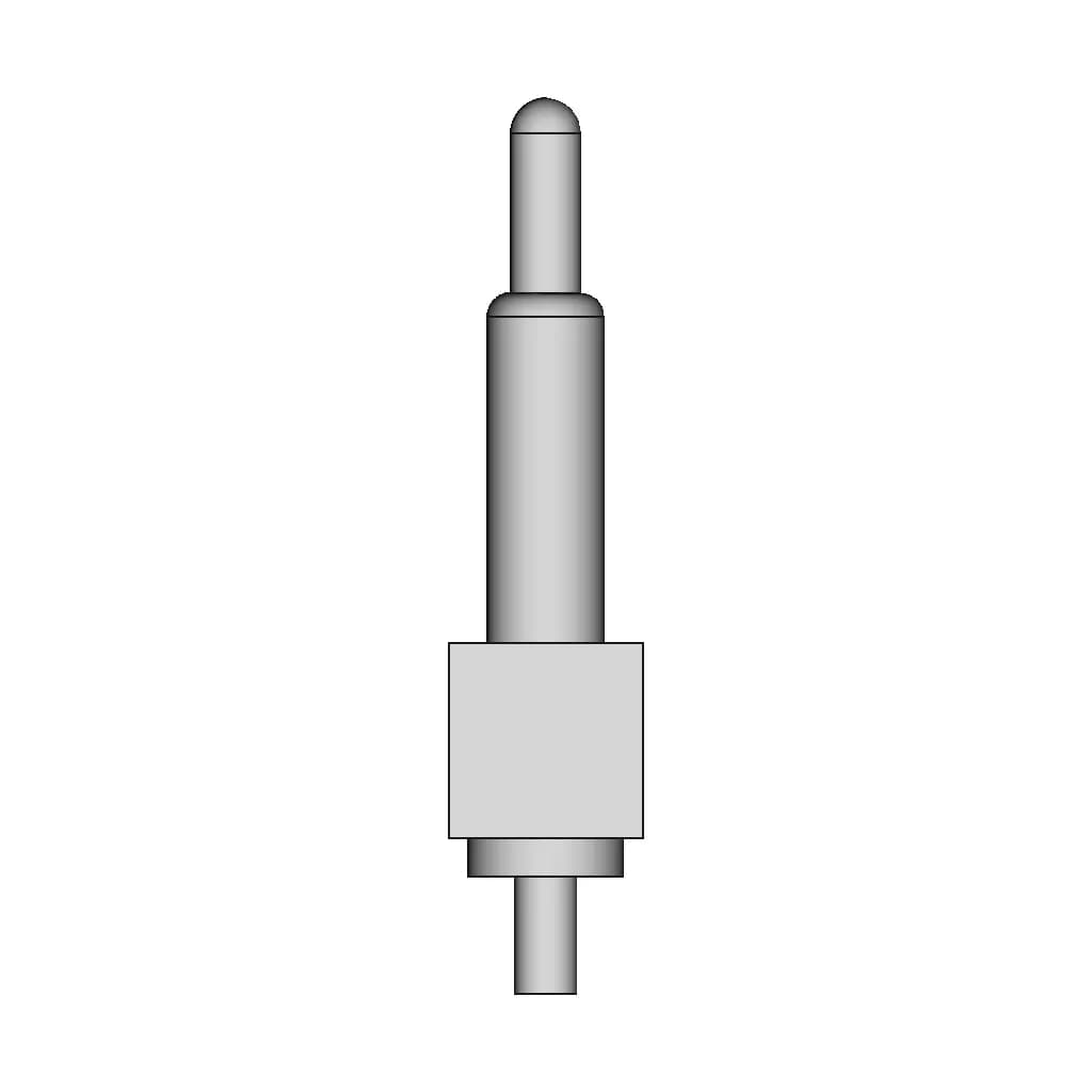 Spring Loaded Pogo Pin Connector Single Row 2.54Mm Pitch | High-Quality CAD Model_90_0_degree_snapshot
