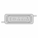 Legrand Modpower 3-Outlet Recessed Power Strip | 3D Engineering Design File_270_0_degree_snapshot