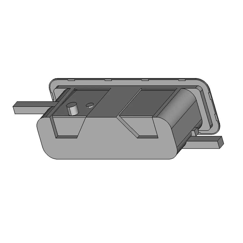 Legrand Modpower 3-Outlet Recessed Power Strip | 3D Engineering Design File_60_30_degree_snapshot