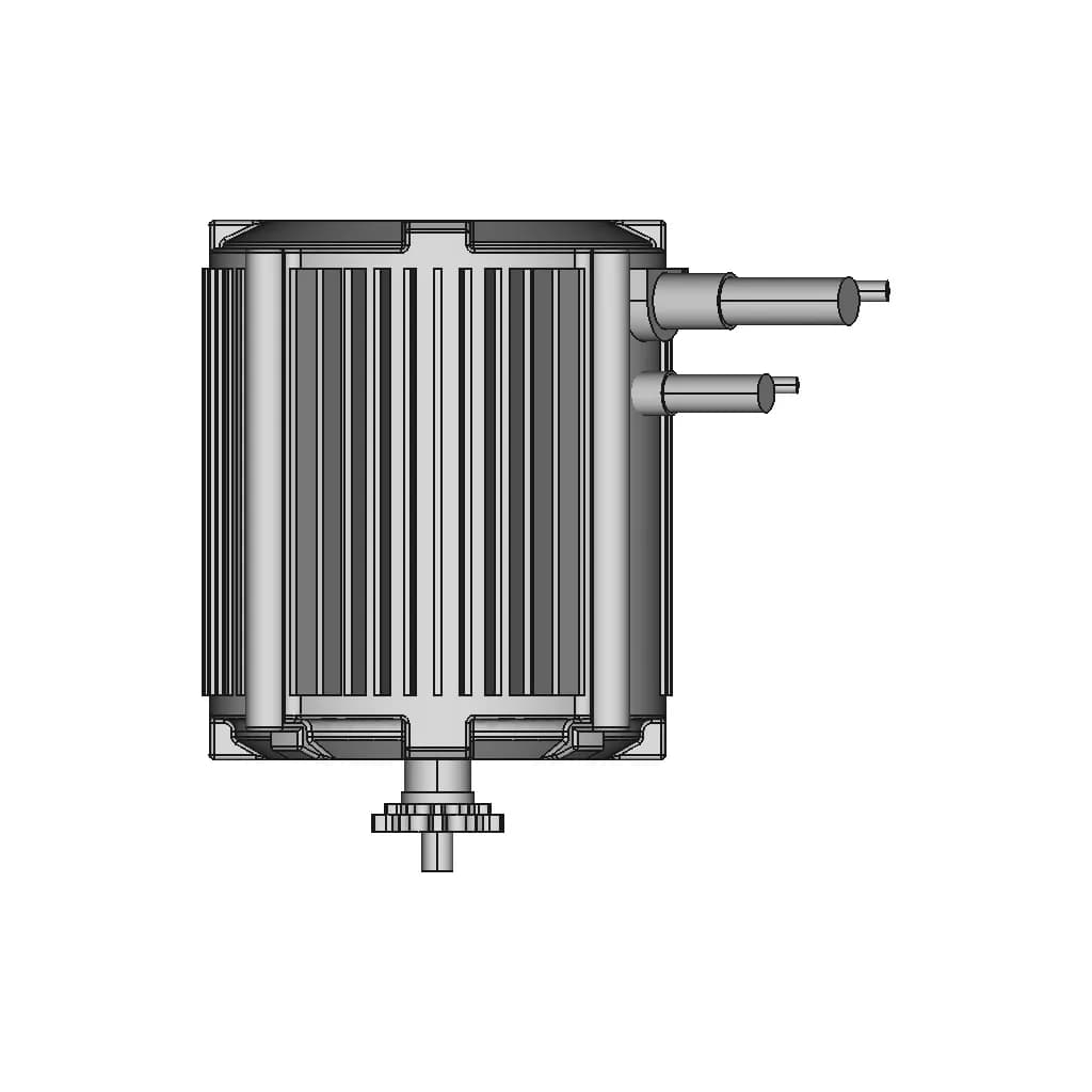 Kr5V - Kunray 72V 5000W Electric Brushless Dc Motor | 3D Engineering Design File_0_0_degree_snapshot