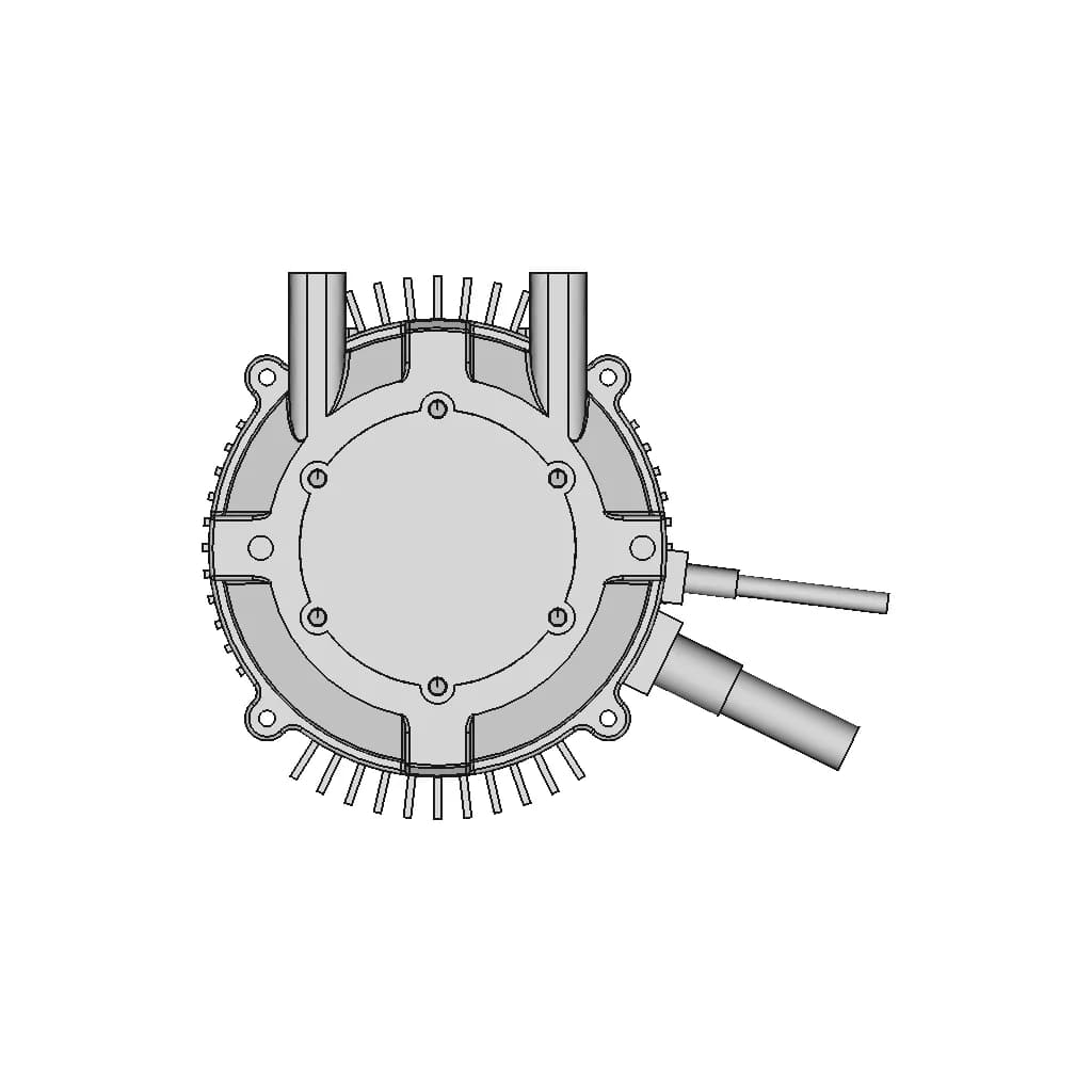 Kr5V - Kunray 72V 5000W Electric Brushless Dc Motor | 3D Engineering Design File_270_0_degree_snapshot