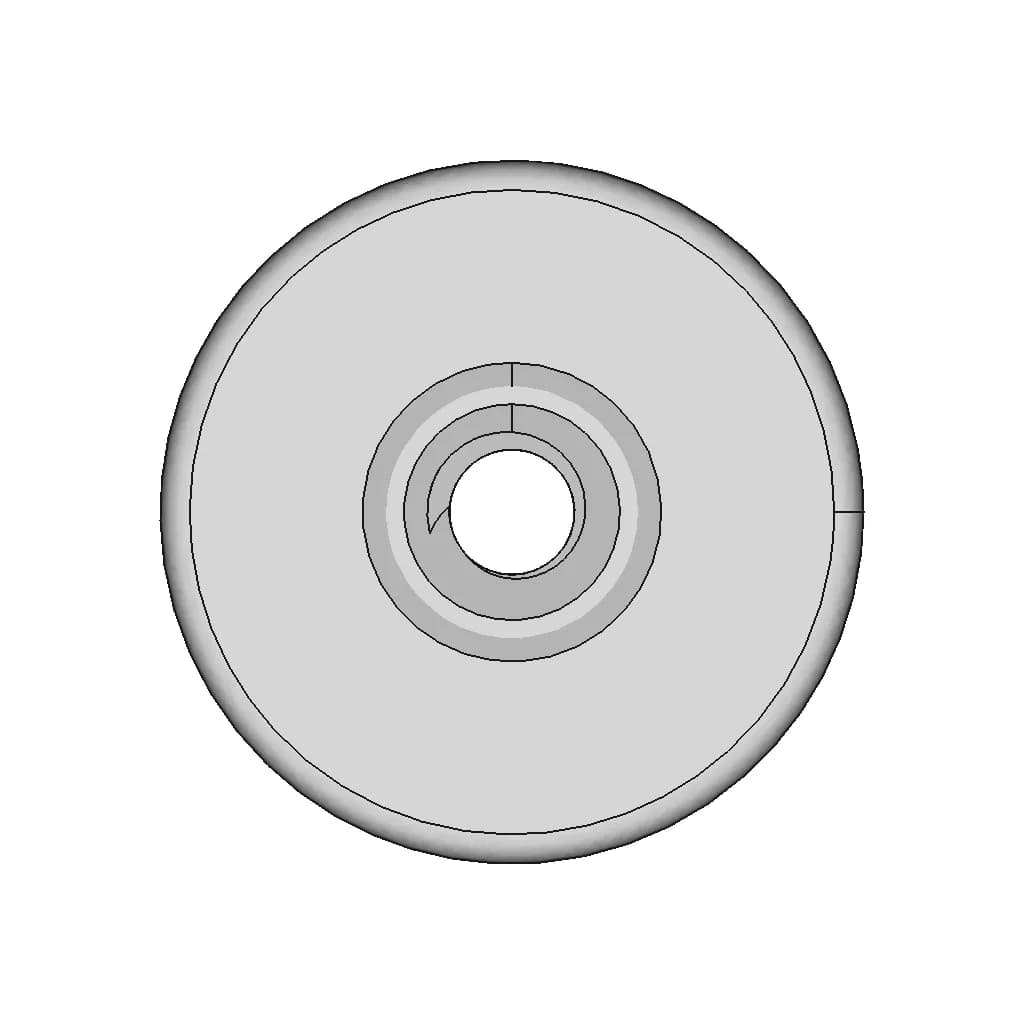 Printed Circuit Board Nut M2 - Downloadable CAD Representation_0_0_degree_snapshot