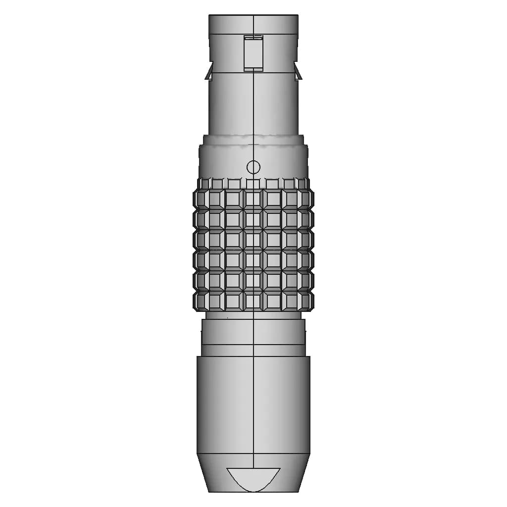 Fgg Straight Plug 0B - Downloadable CAD Representation_270_0_degree_snapshot