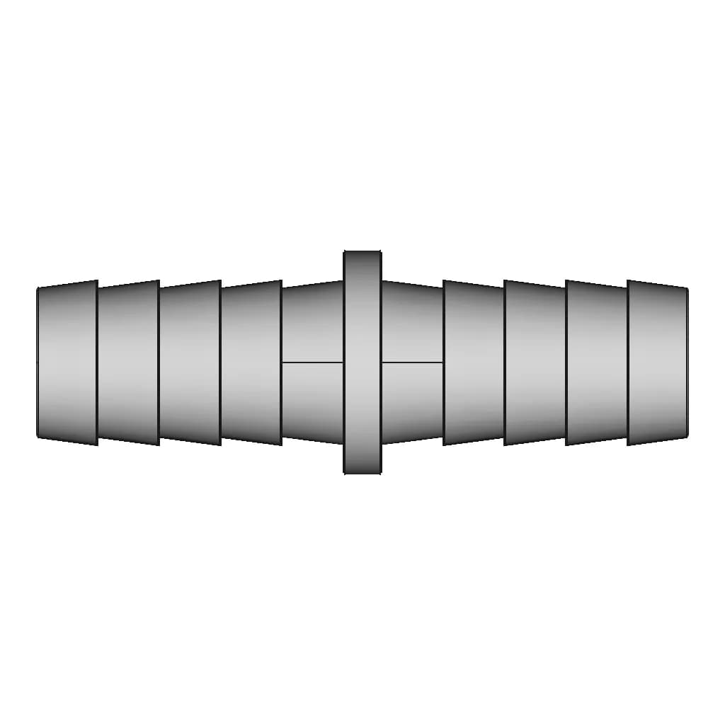 1/2" Hose Barb Fitting | High-Quality CAD Model_0_90_degree_snapshot