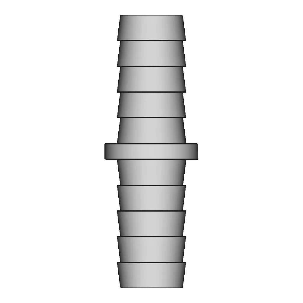 1/2" Hose Barb Fitting | High-Quality CAD Model_270_0_degree_snapshot