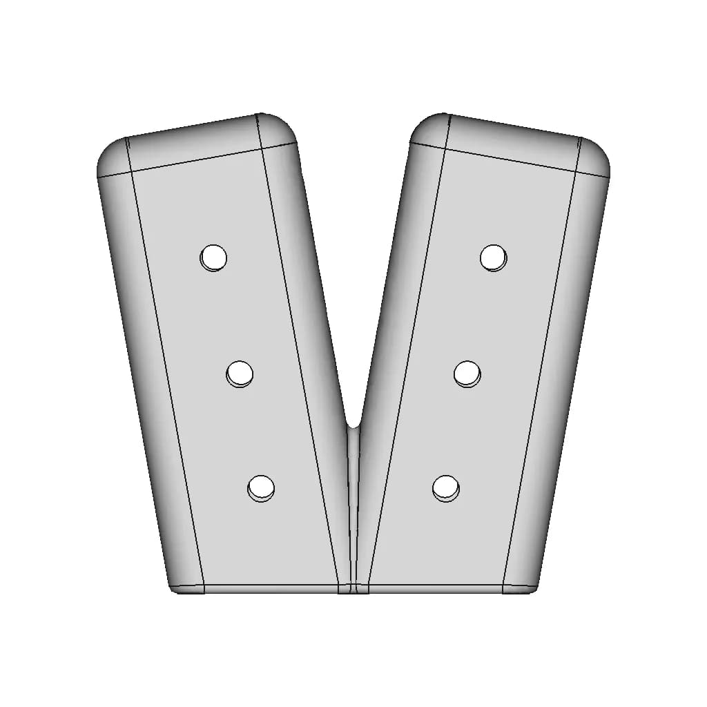 Protection Caps Tct095.264 (Moldable) - Downloadable CAD Representation_270_0_degree_snapshot