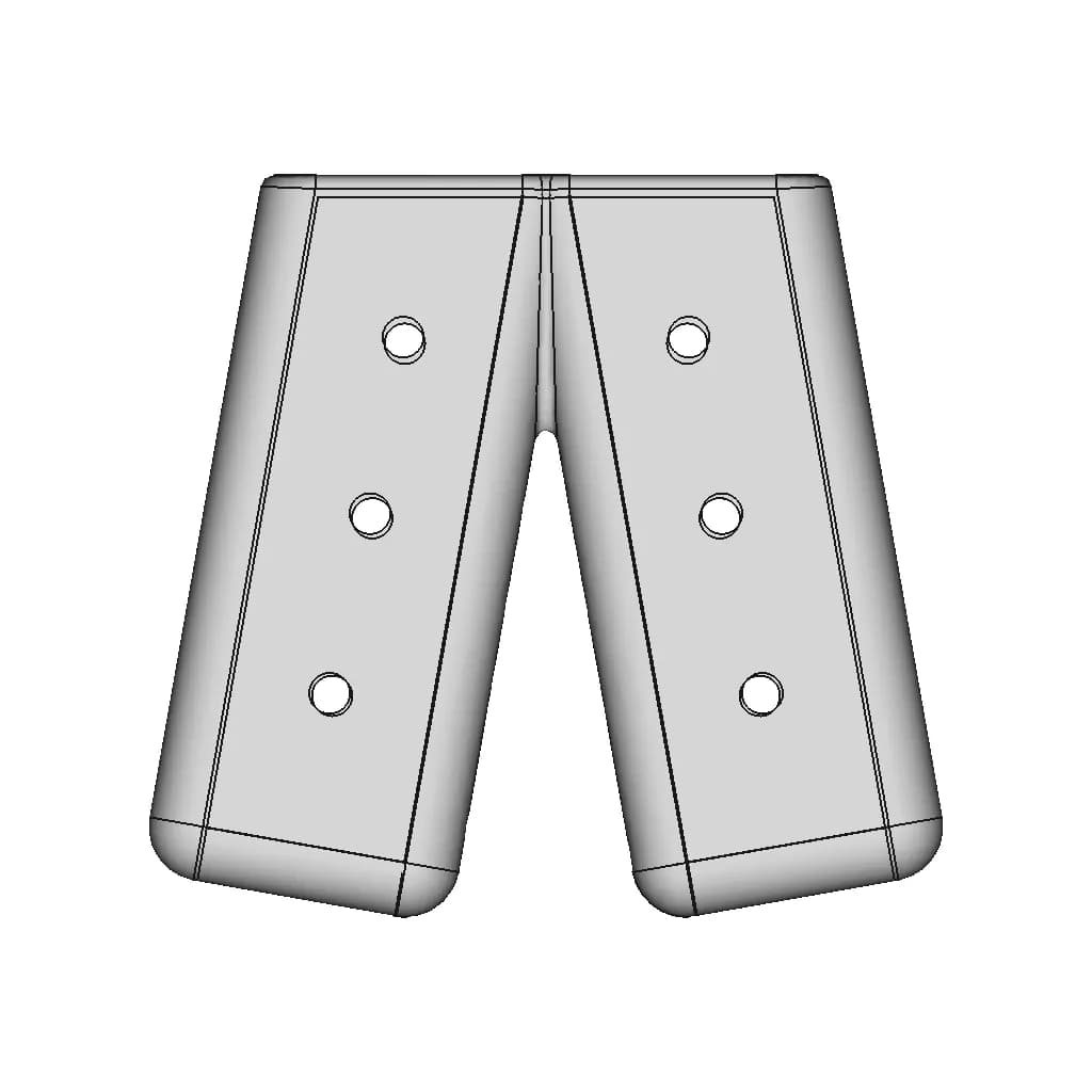 Protection Caps Tct095.264 (Moldable) - Downloadable CAD Representation_90_0_degree_snapshot