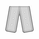 Protection Caps Tct095.264 (Moldable) - Downloadable CAD Representation_90_0_degree_snapshot