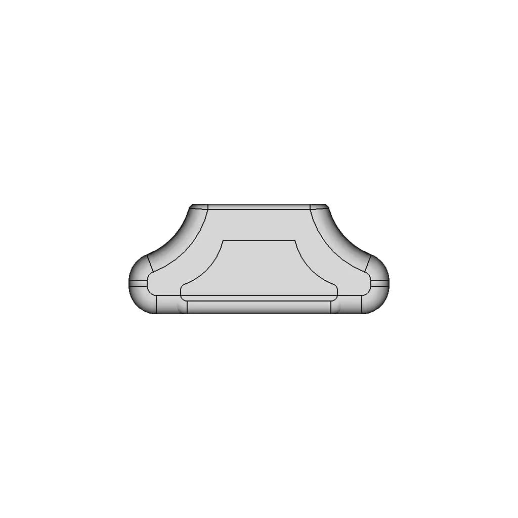 Protection Caps Tct254.445 (Moldable) | High-Quality CAD Model_90_0_degree_snapshot