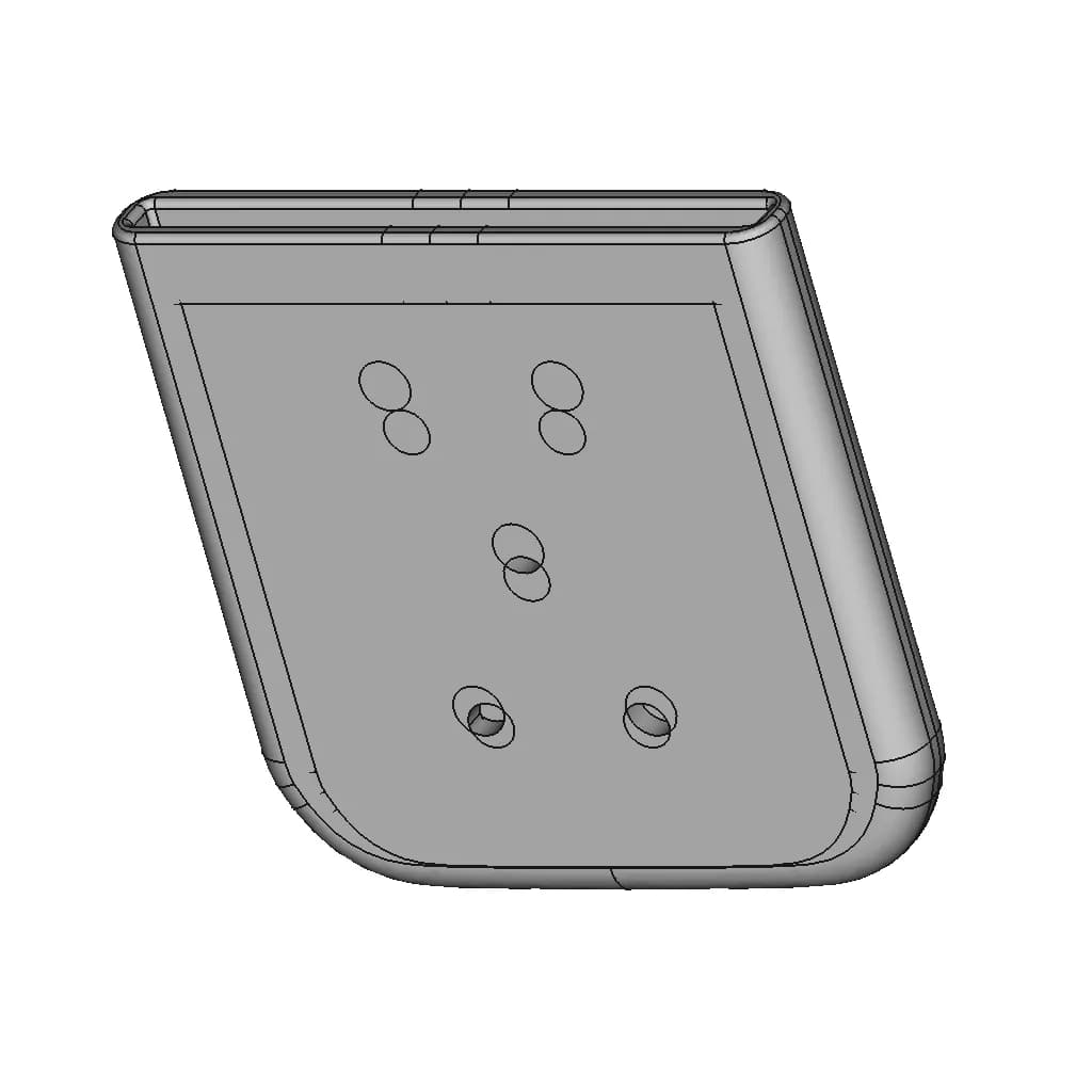 Protection Cap Tcf254.254 (Moldable) | 3D Engineering Design File_60_30_degree_snapshot