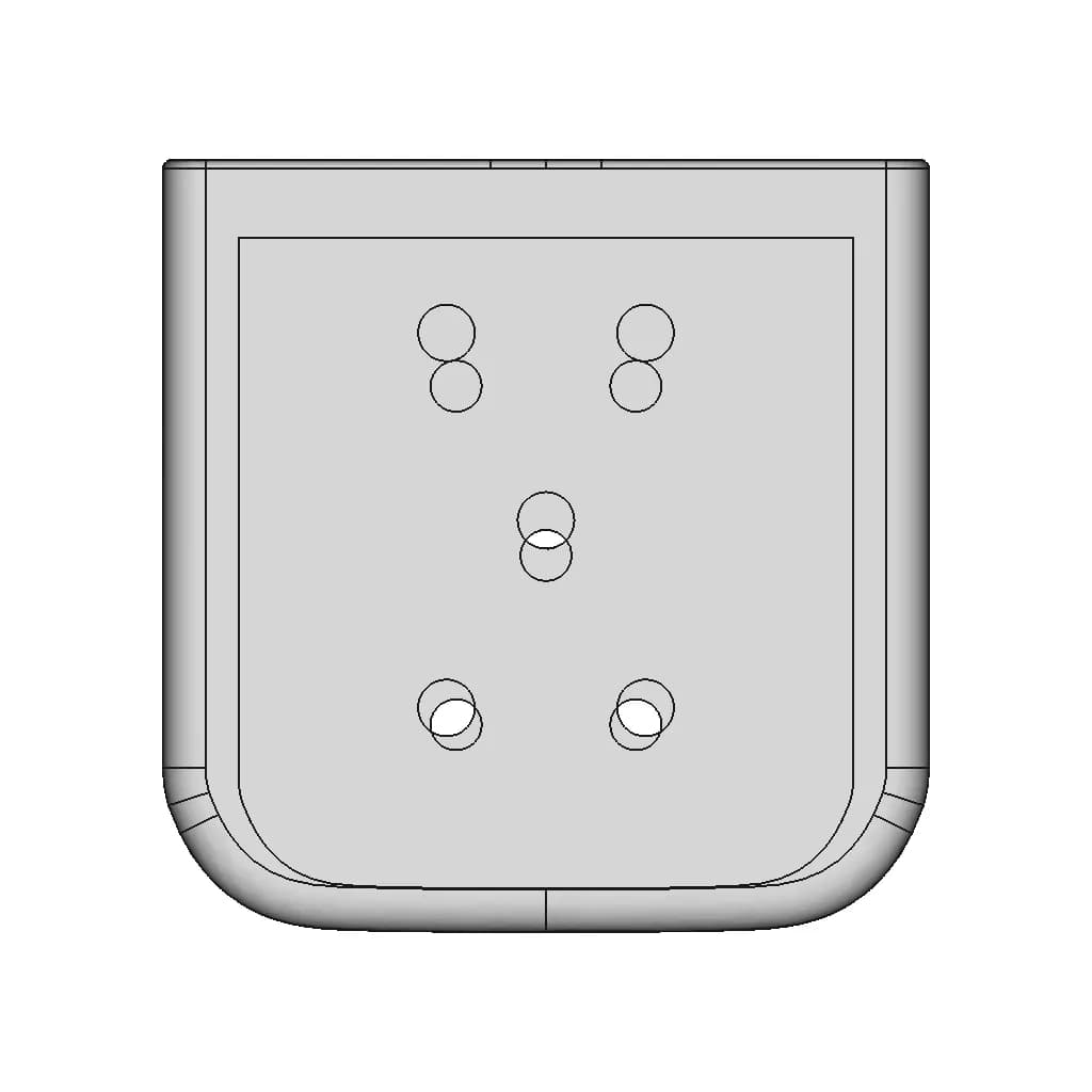 Protection Cap Tcf254.254 (Moldable) | 3D Engineering Design File_90_0_degree_snapshot