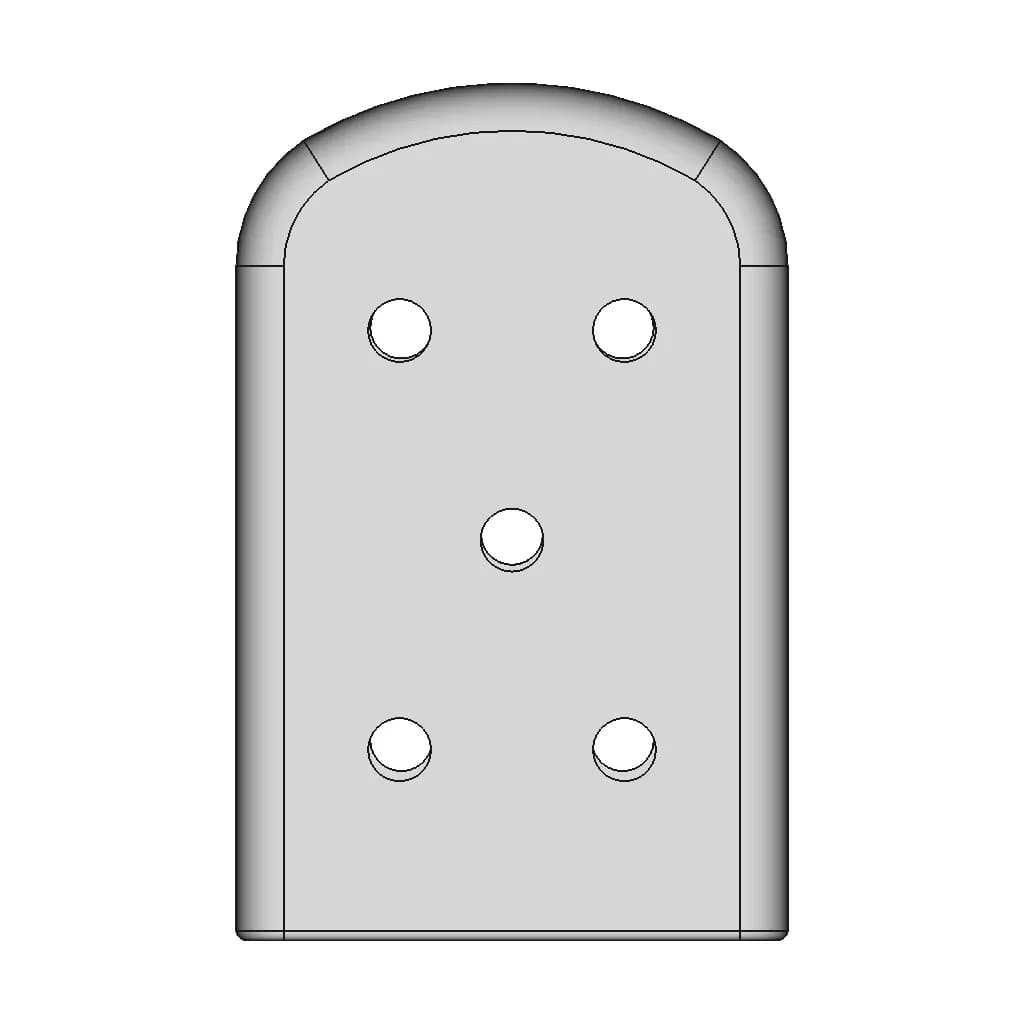 Protection Cap Tcf159.254 (Moldable) - Downloadable CAD Representation_270_0_degree_snapshot