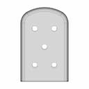Protection Cap Tcf159.254 (Moldable) - Downloadable CAD Representation_270_0_degree_snapshot