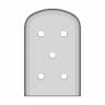 Protection Cap Tcf159.254 (Moldable) - Downloadable CAD Representation_270_0_degree_snapshot