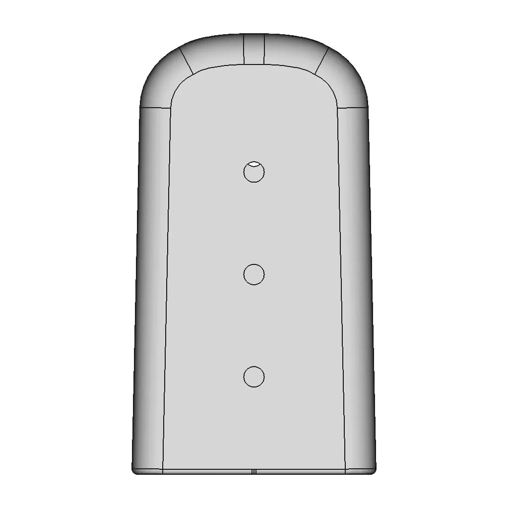 Protection Cap Tcf127.254 (Moldable) | High-Quality CAD Model_270_0_degree_snapshot