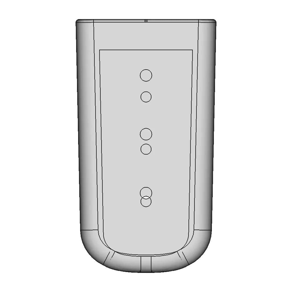 Protection Cap Tcf127.254 (Moldable) | High-Quality CAD Model_90_0_degree_snapshot