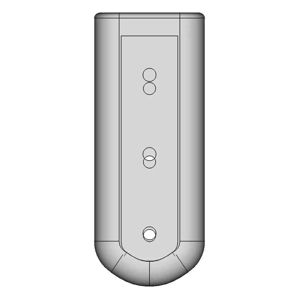 Protection Cap Tcf064.191 (Moldable) - Downloadable CAD Representation_90_0_degree_snapshot