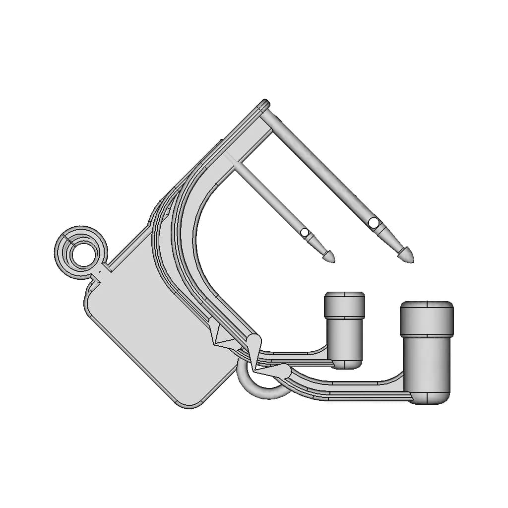 Medical Surgical Clip Lti254 (Moldable) | High-Quality CAD Model_0_0_degree_snapshot