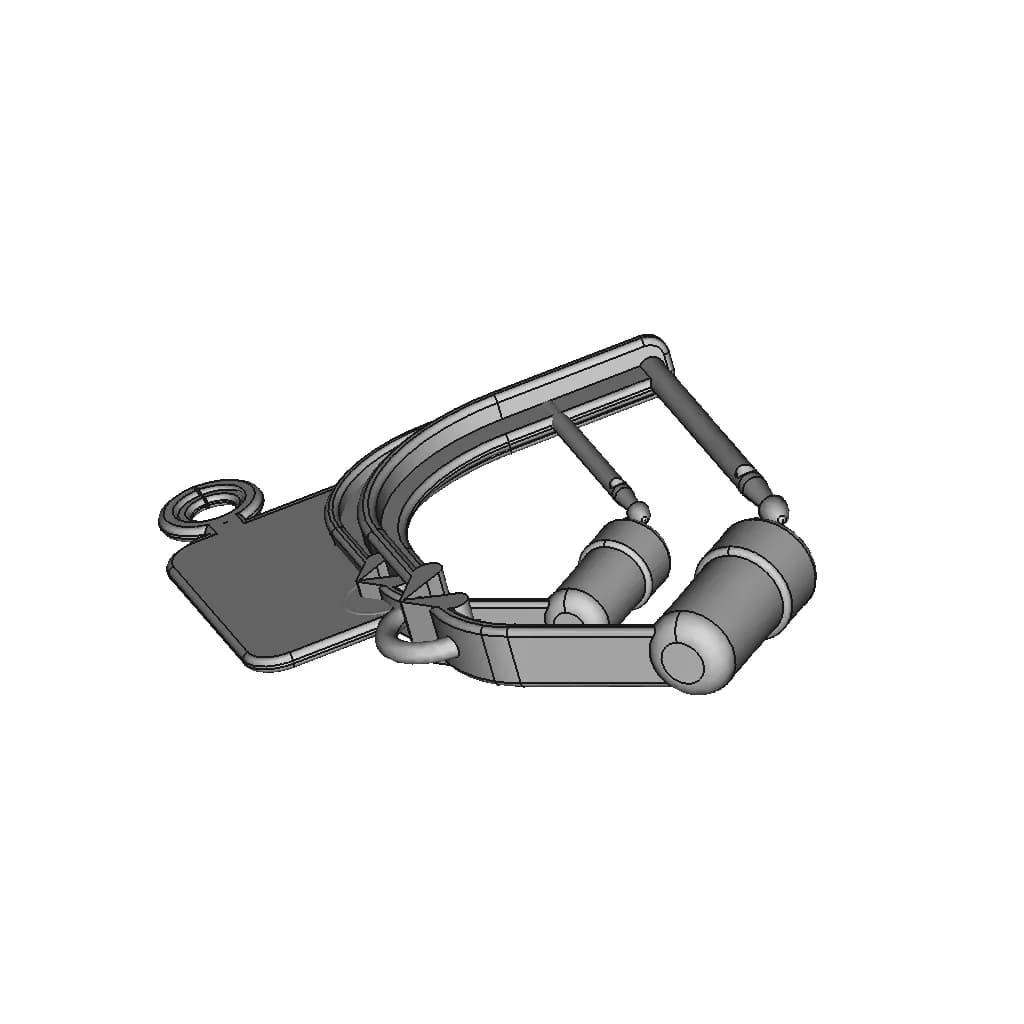 Medical Surgical Clip Lti254 (Moldable) | High-Quality CAD Model_60_30_degree_snapshot