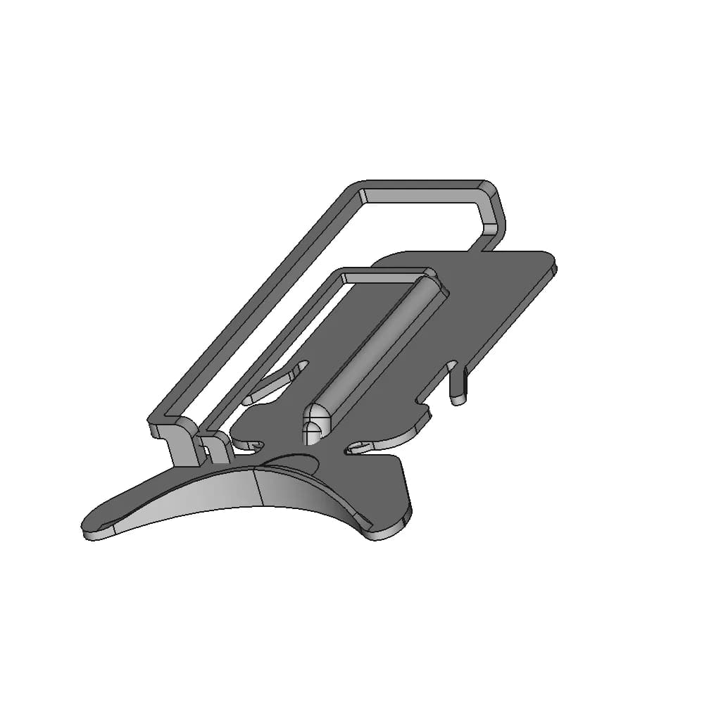 Medical Surgical Clamp Ltcs01 (Moldable) - Downloadable CAD Representation_60_30_degree_snapshot