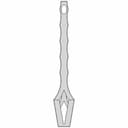 Surgical Cleaning Brush Cbt01 (Moldable) | 3D Engineering Design File_0_0_degree_snapshot