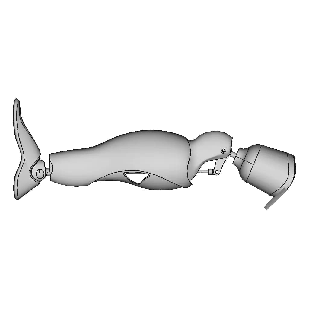 Prosthetic Right Leg - Downloadable CAD Representation_0_270_degree_snapshot