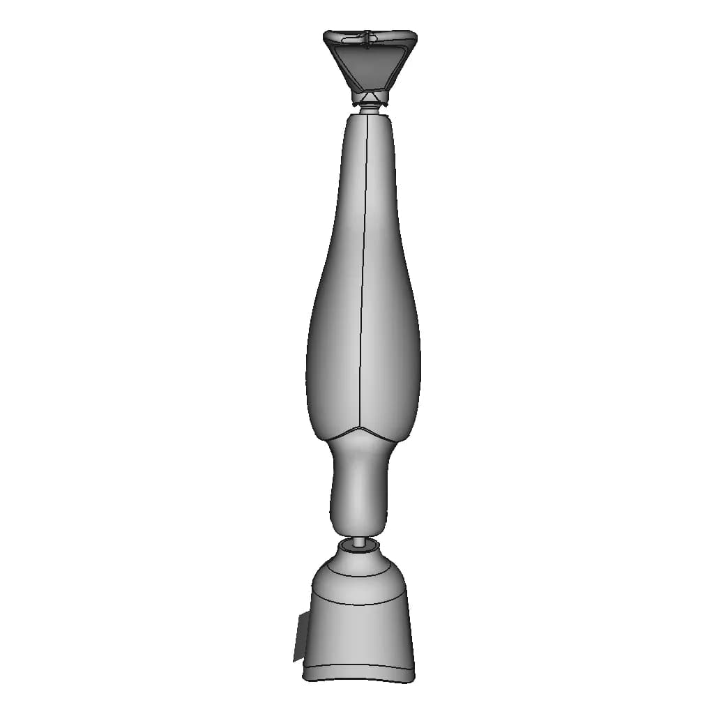 Prosthetic Right Leg - Downloadable CAD Representation_270_0_degree_snapshot