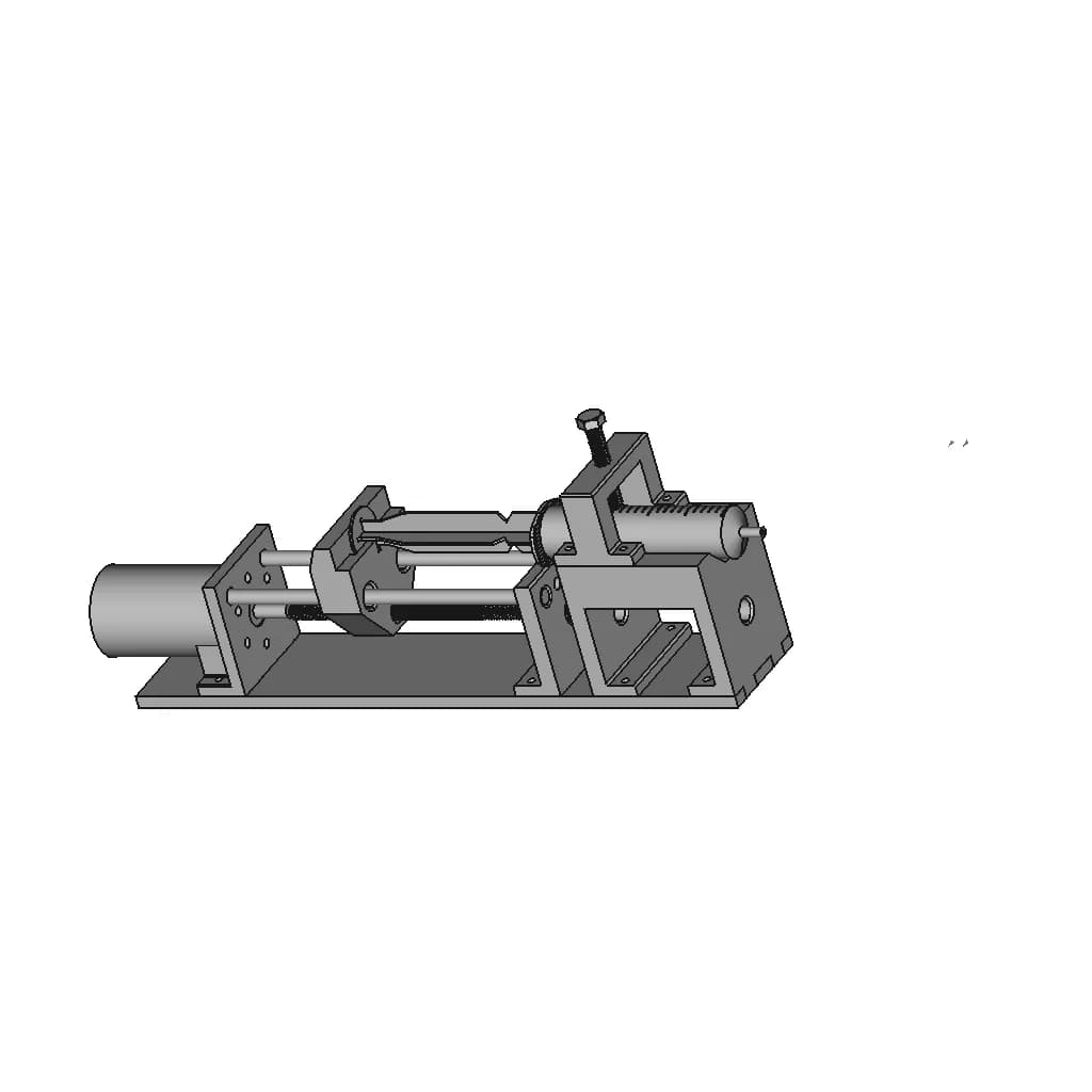 3D Printable Syringe Pump V3 - Downloadable CAD Representation_60_30_degree_snapshot