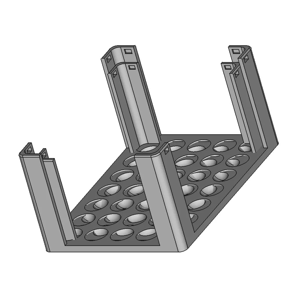 Test Tube Rack - Stojak Na Próbówki - Standard Mechanical Component_60_30_degree_snapshot