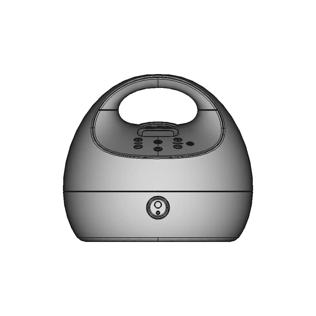 Spectra S1 - Breast Milk Pump | High-Quality CAD Model_0_0_degree_snapshot