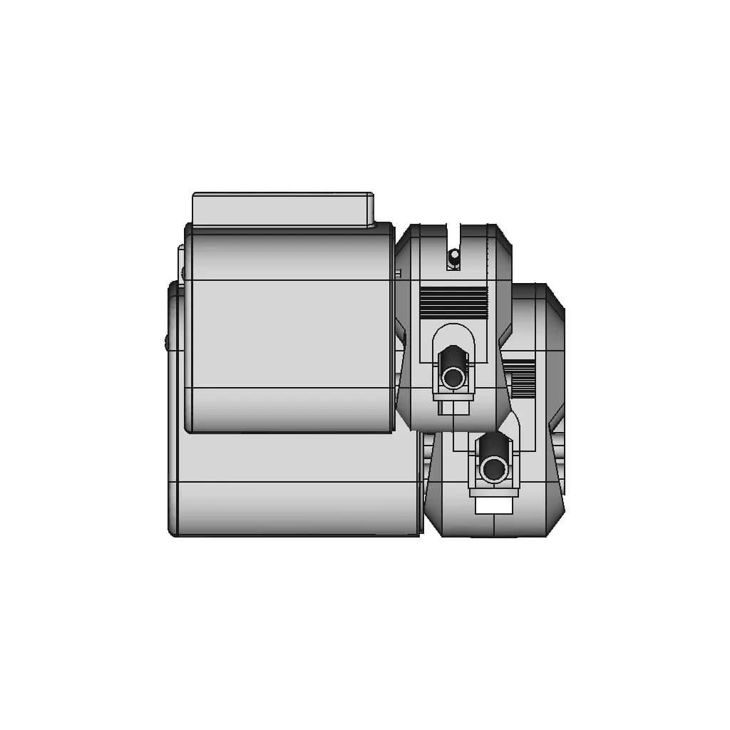 Housing For Kamoer Kkt/Kk15 Peristaltic Pump - Standard Mechanical Component_0_90_degree_snapshot