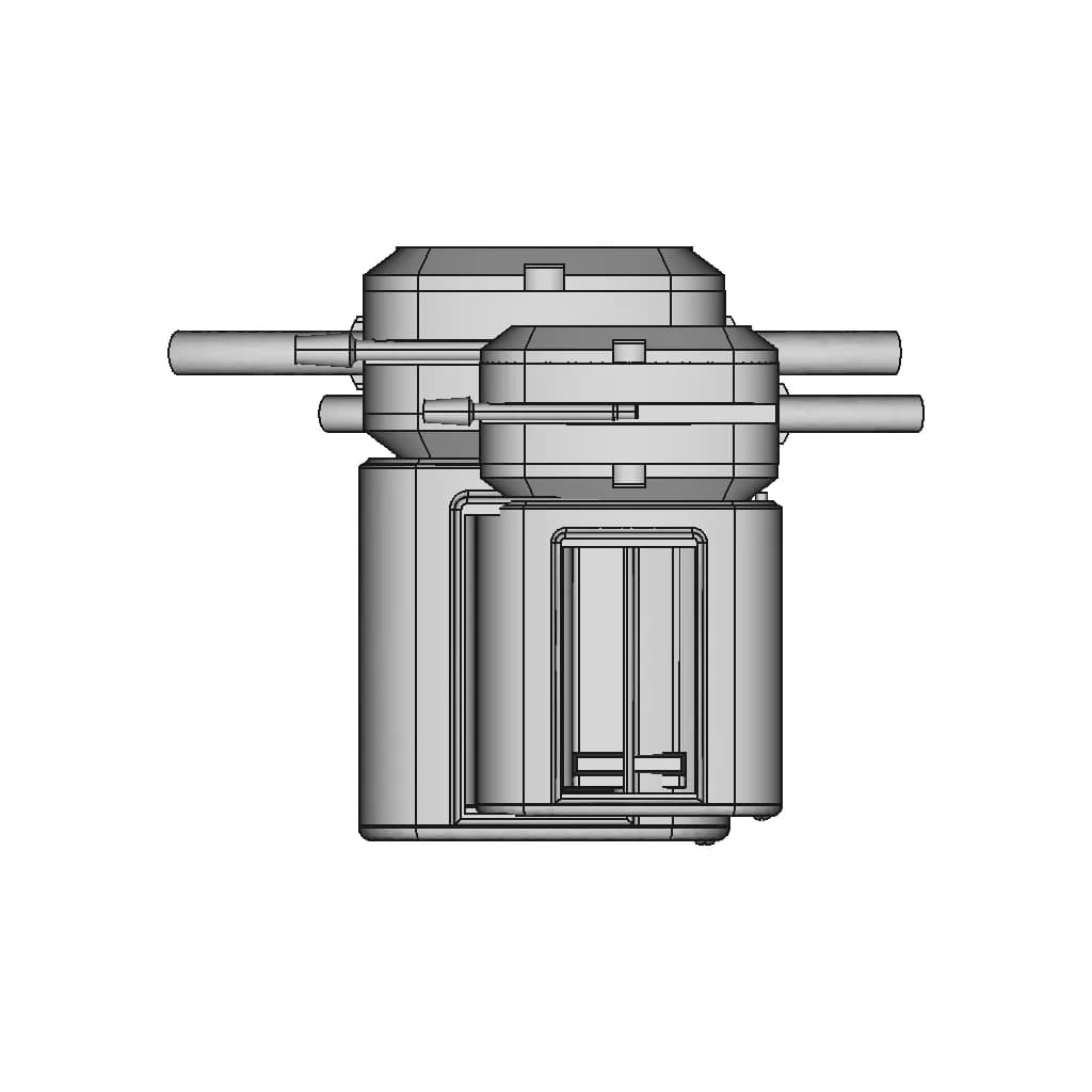 Housing For Kamoer Kkt/Kk15 Peristaltic Pump - Standard Mechanical Component_270_0_degree_snapshot