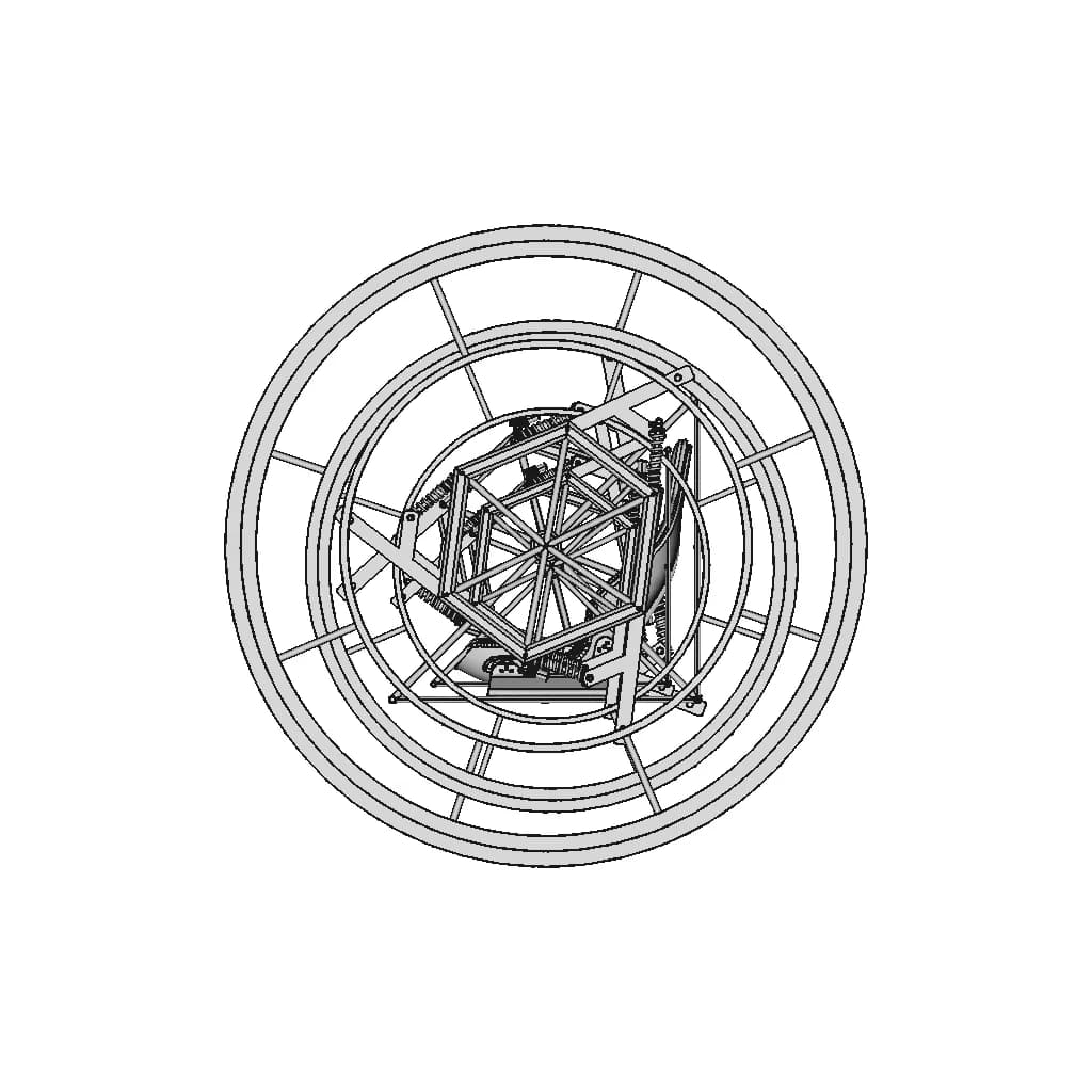 Training Equipment. Athletics And Fitness. Gyroscope Model - Standard Mechanical Component_0_270_degree_snapshot
