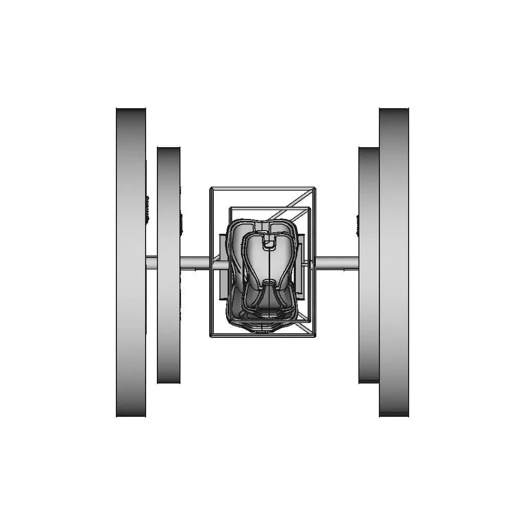 Training Equipment. Athletics And Fitness. Gyroscope Model - Standard Mechanical Component_270_0_degree_snapshot