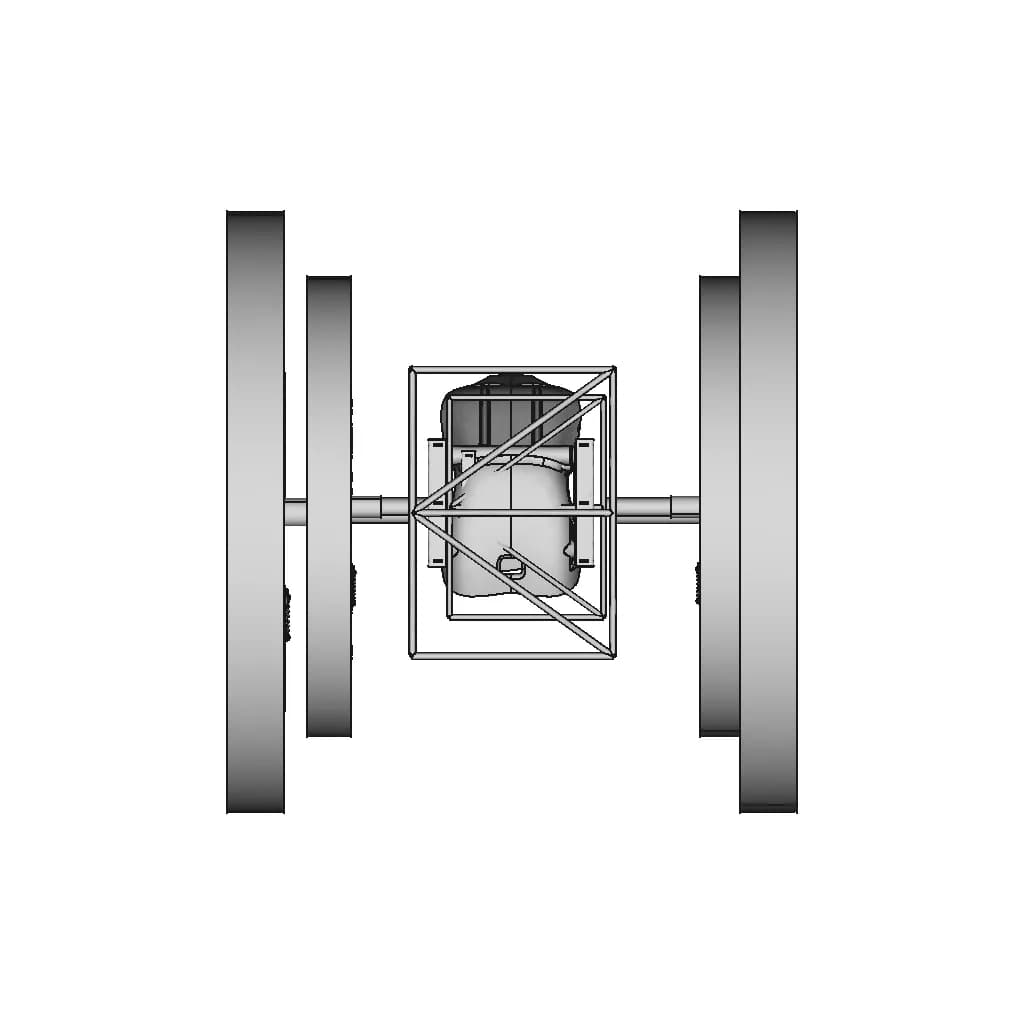 Training Equipment. Athletics And Fitness. Gyroscope Model - Standard Mechanical Component_90_0_degree_snapshot