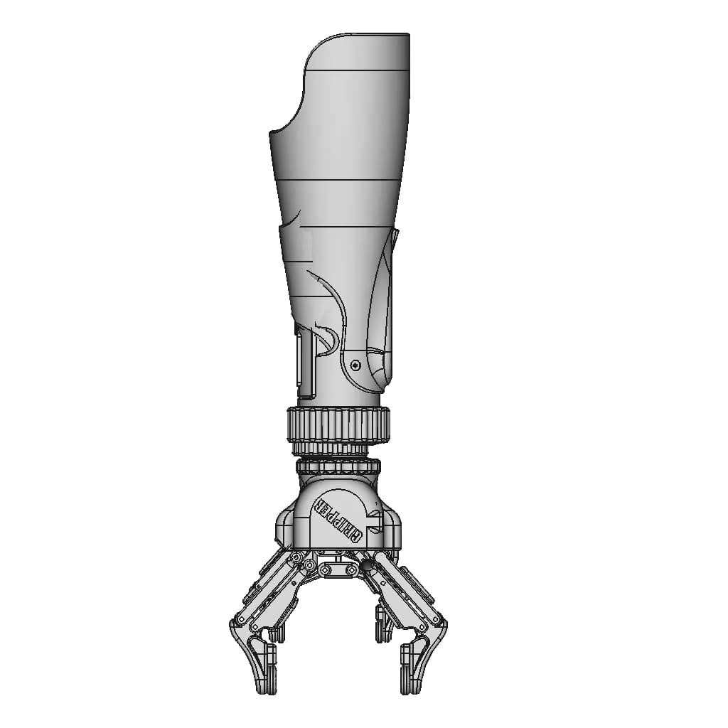 Prosthetic Gripper (Accbi-1) - Standard Mechanical Component_270_0_degree_snapshot