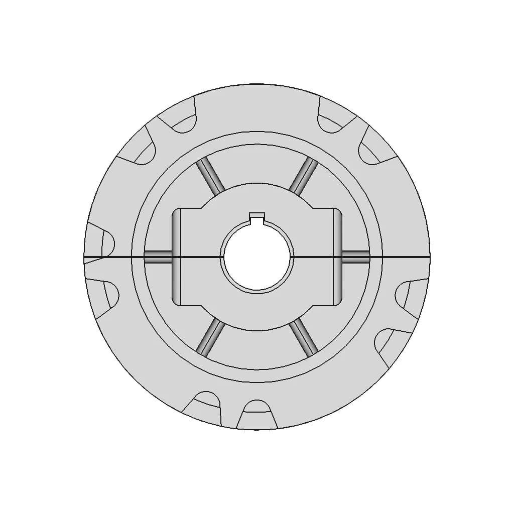 Split Drive Sprocket | High-Quality CAD Model_0_0_degree_snapshot