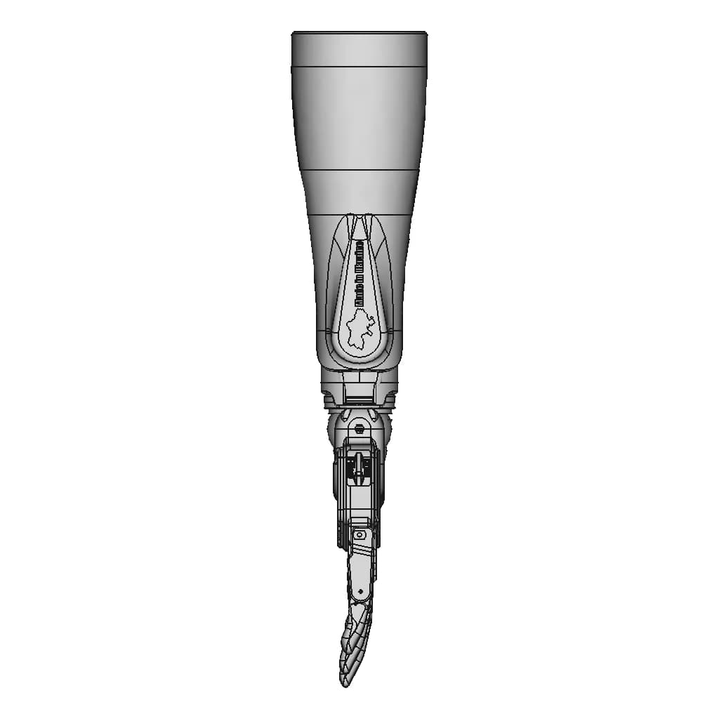 Hand Prosthesis (Accbi-2) - Downloadable CAD Representation_0_90_degree_snapshot