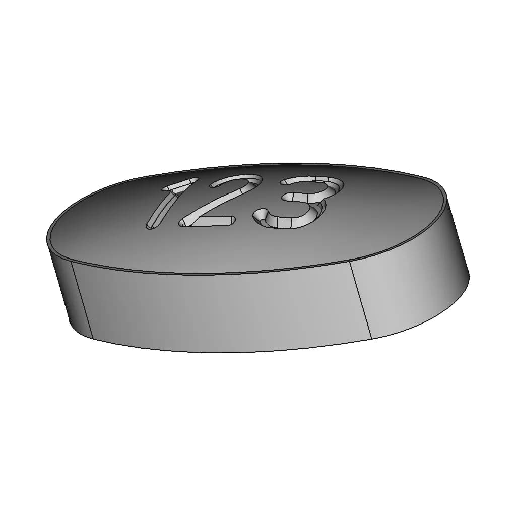 Oval Type Medicine | 3D Engineering Design File_60_30_degree_snapshot