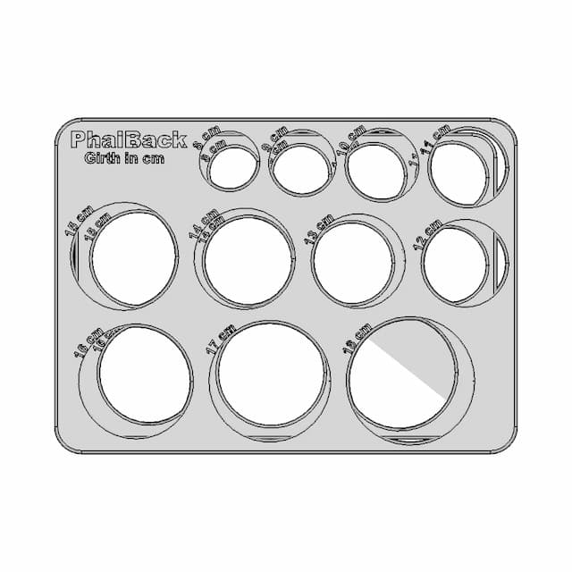 Phalback Girth/Chamber Measuring Tool | High-Quality CAD Model