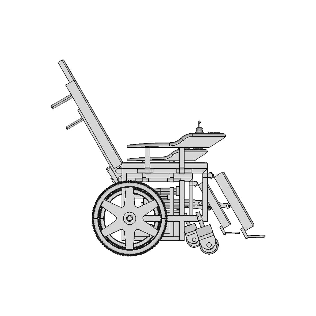 Convertible Wheel Chair Cum Bed - Standard Mechanical Component_0_270_degree_snapshot