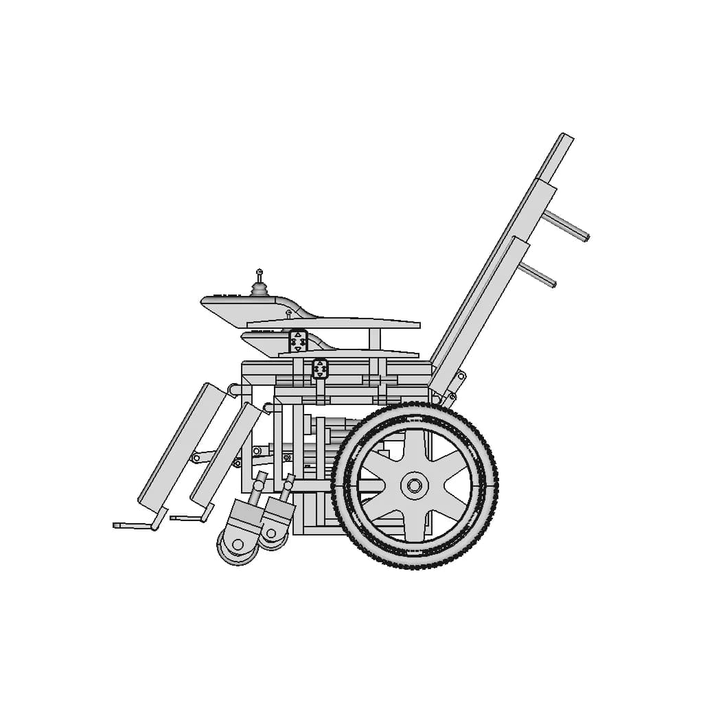 Convertible Wheel Chair Cum Bed - Standard Mechanical Component_0_90_degree_snapshot