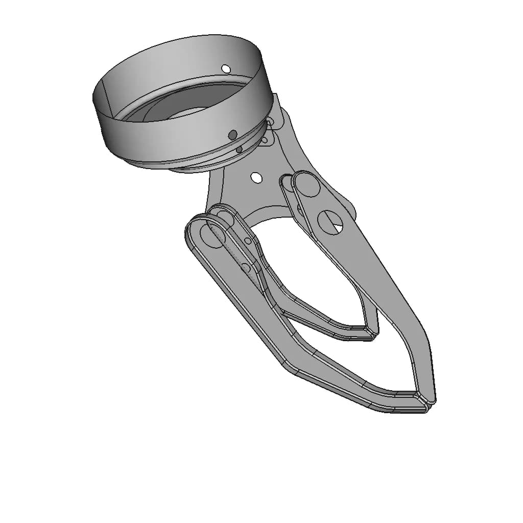 Myoelectric Prosthetic Hand - 2 | High-Quality CAD Model_60_30_degree_snapshot