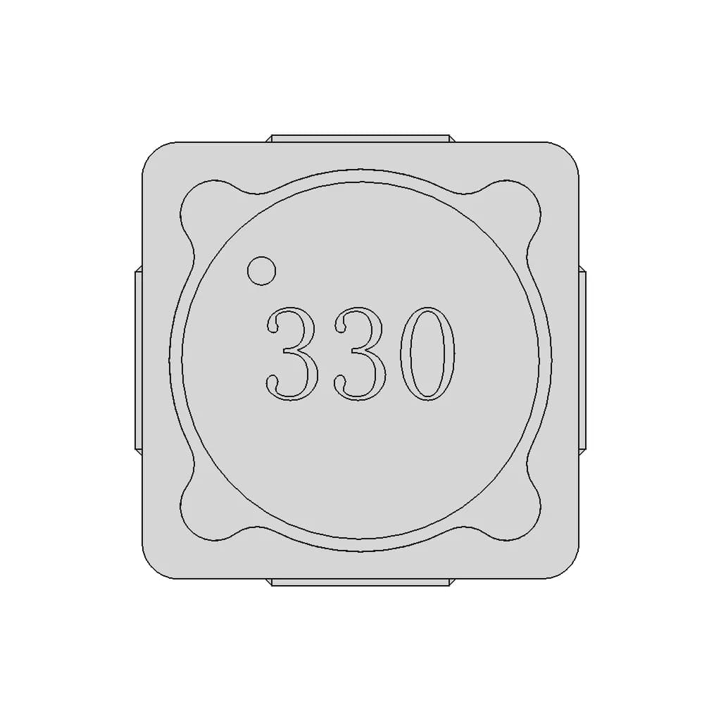 Pdrh1210D Ssmd Common Mode Choke | High-Quality CAD Model_0_0_degree_snapshot