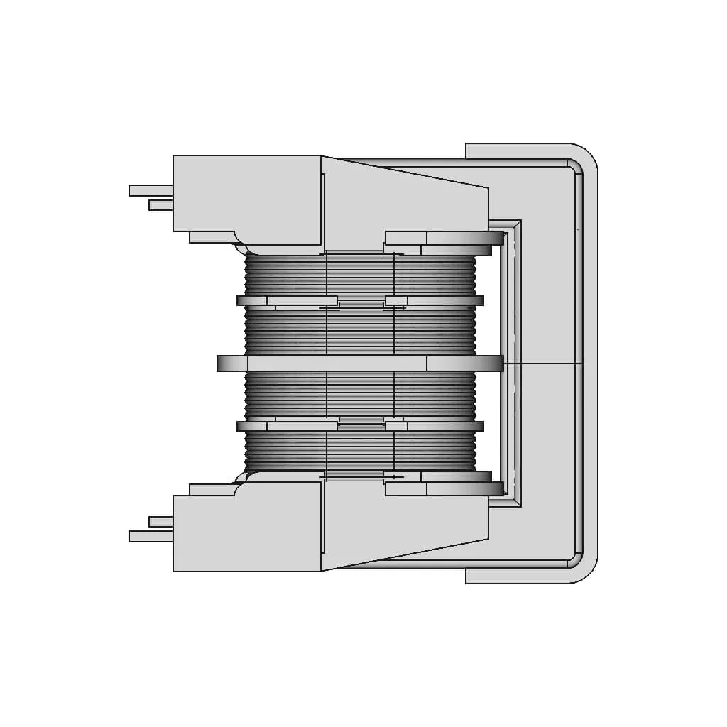 Pz-Uu26 Common Mode Choke - Standard Mechanical Component_0_90_degree_snapshot