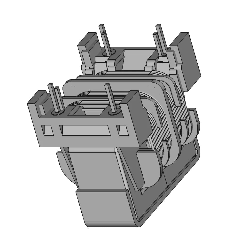 Pz-Uu26 Common Mode Choke - Standard Mechanical Component_60_30_degree_snapshot