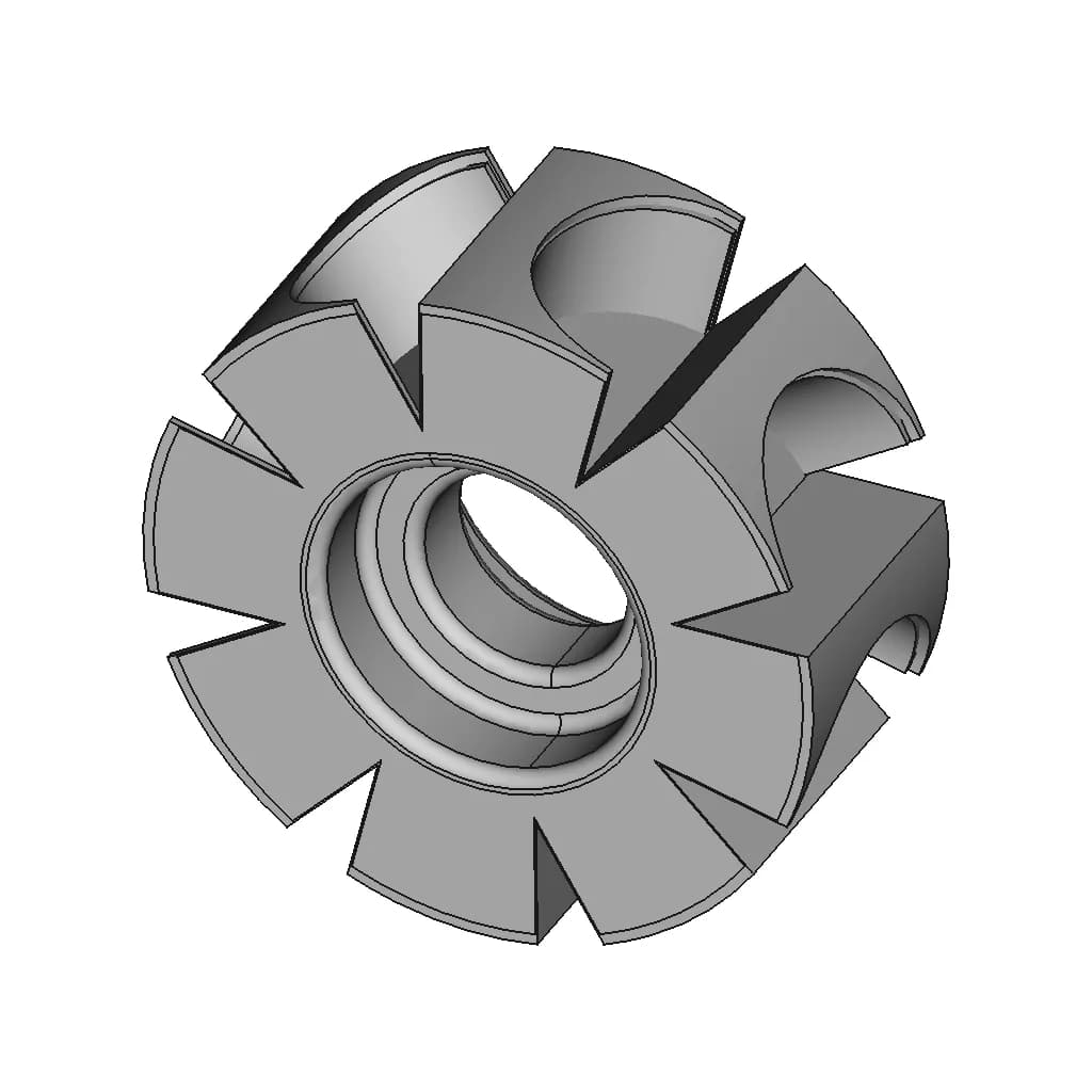 Air-Driven Dental Drill Turbine - Standard Mechanical Component_60_30_degree_snapshot