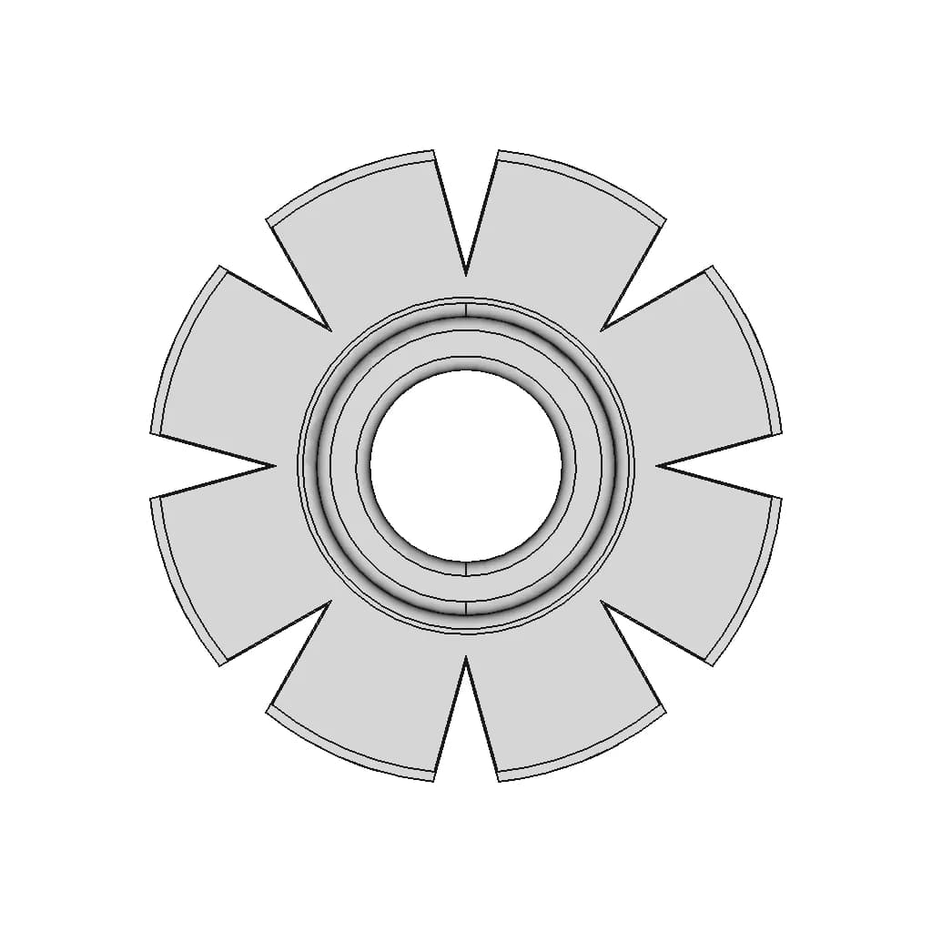 Air-Driven Dental Drill Turbine - Standard Mechanical Component_90_0_degree_snapshot