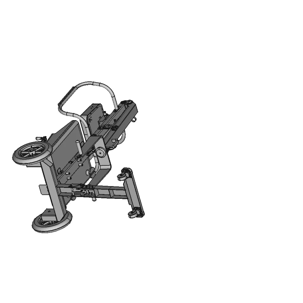 Folding Medical Equipment Cart | 3D Engineering Design File_60_30_degree_snapshot